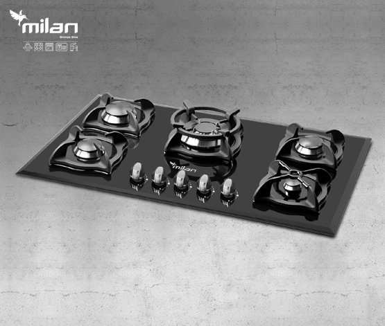 اجاق گاز شیشه ای میلان