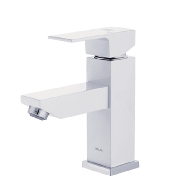 Kelar-faucet-flat-basin-white