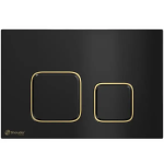 شودر کلید فلاش توکار مربع مشکی طلایی (رن)