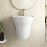 کرد روشویی نیم پایه ویکتوریا طوسی براق-خرید-بازرگانی110