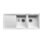 Gravite سینک گرانیتی کد 172 سفید متالیک